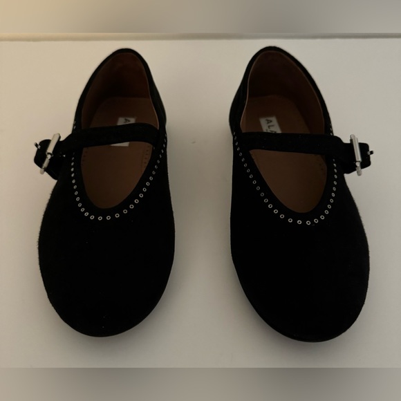 Alaïa black suede ballet flats with strap and rubber sole - so 35 - Picture 8 of 9